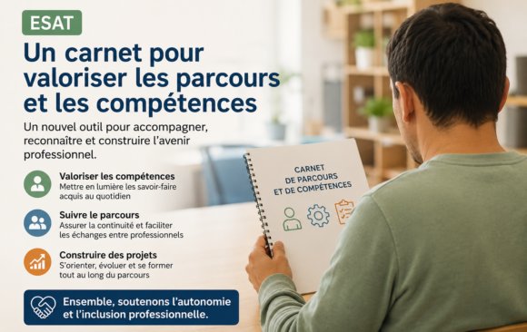 esat-carnet-parcours-competences Travailleur en ESAT accompagné dans son parcours professionnel